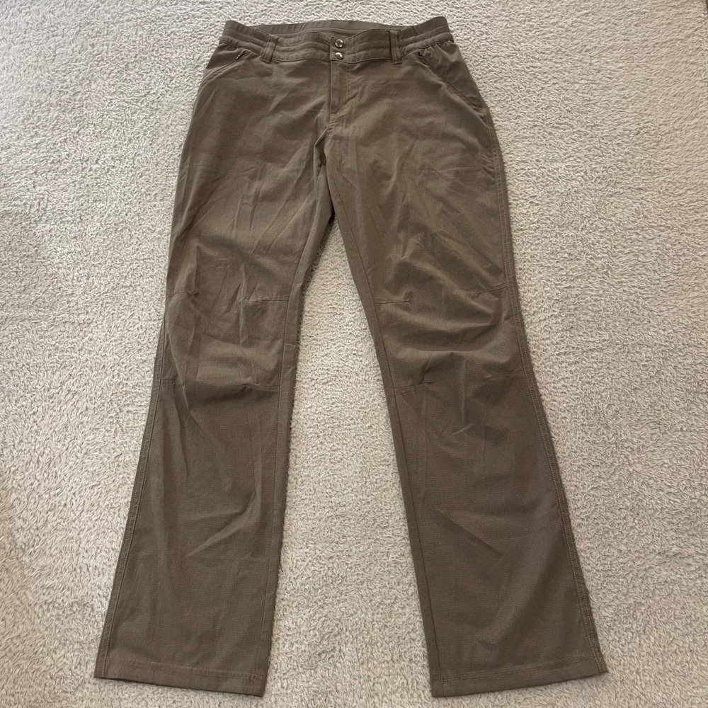 Kuhl Hiking Pants Womens 10 Regular 31x31 Brown Bootcut Ripstop Elastic Waist